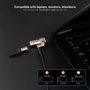 Tooq Cable de Seguridad Tipo NANO con Llave, 1.5m, Gris Oscuro